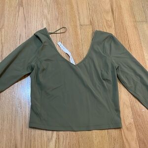 Green Lululemon top size 8